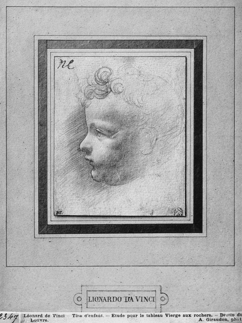 Hodet til et barn av Leonardo da Vinci