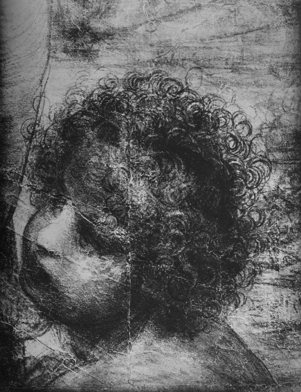 Leder for spedbarnet St. John - Jomfru og barn med St. Anne og spedbarnet St. John, c1480 1945 av Leonardo da Vinci