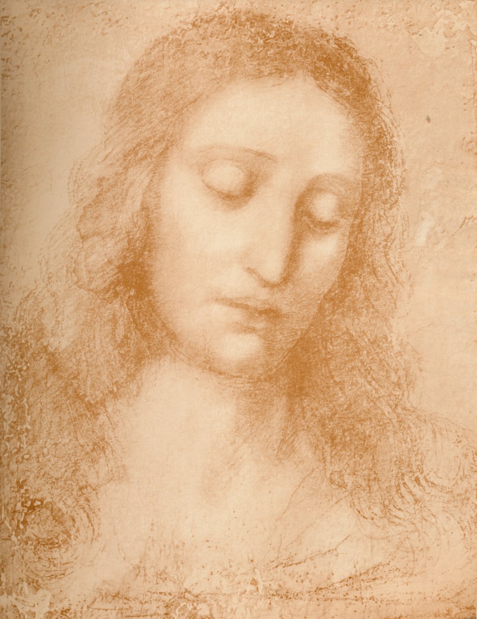 Head of the Redeemer, c1400-tallet, 1932 av Leonardo da Vinci
