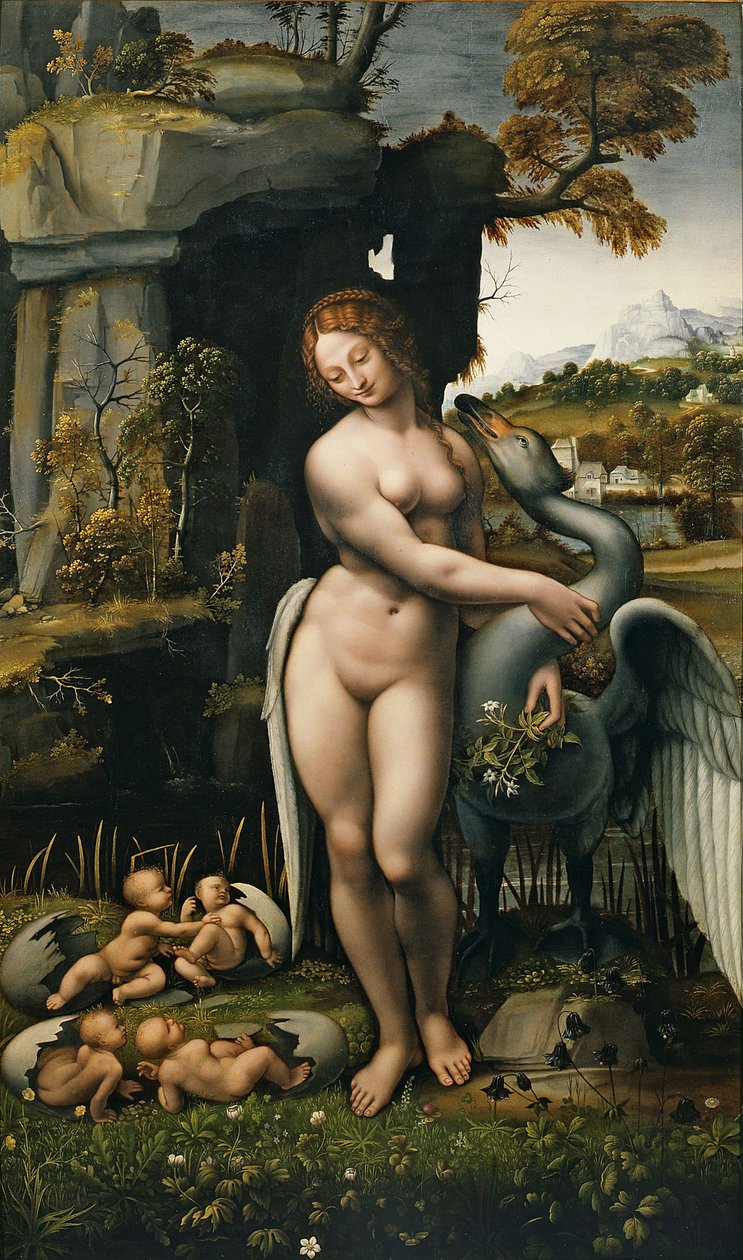 Leda og Svanen av Leonardo da Vinci,