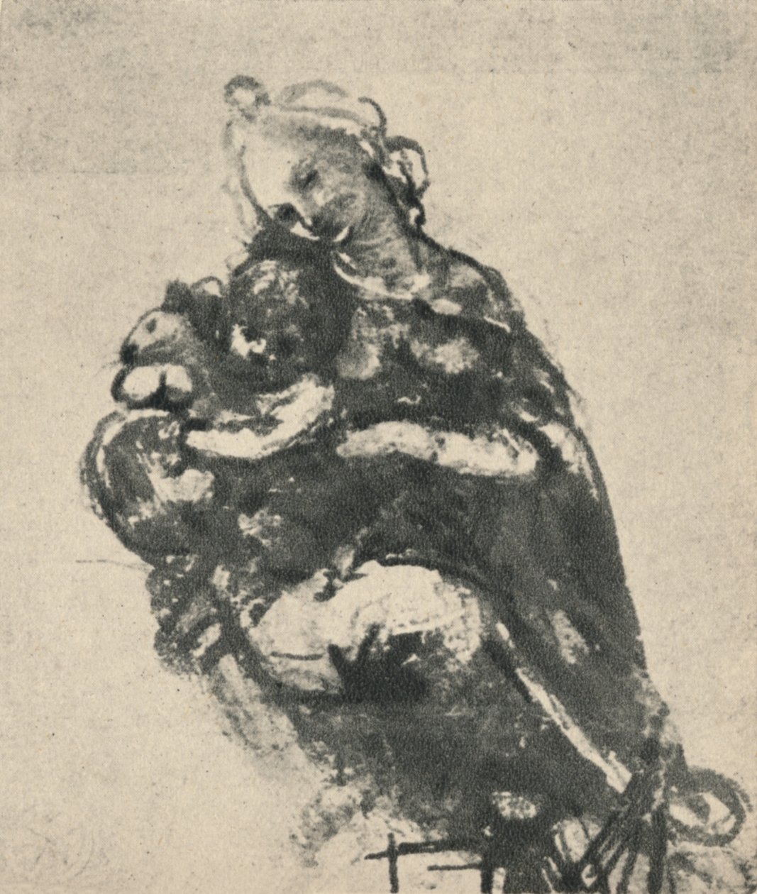 Madonna og barn med en katt, c1475 1945 av Leonardo da Vinci
