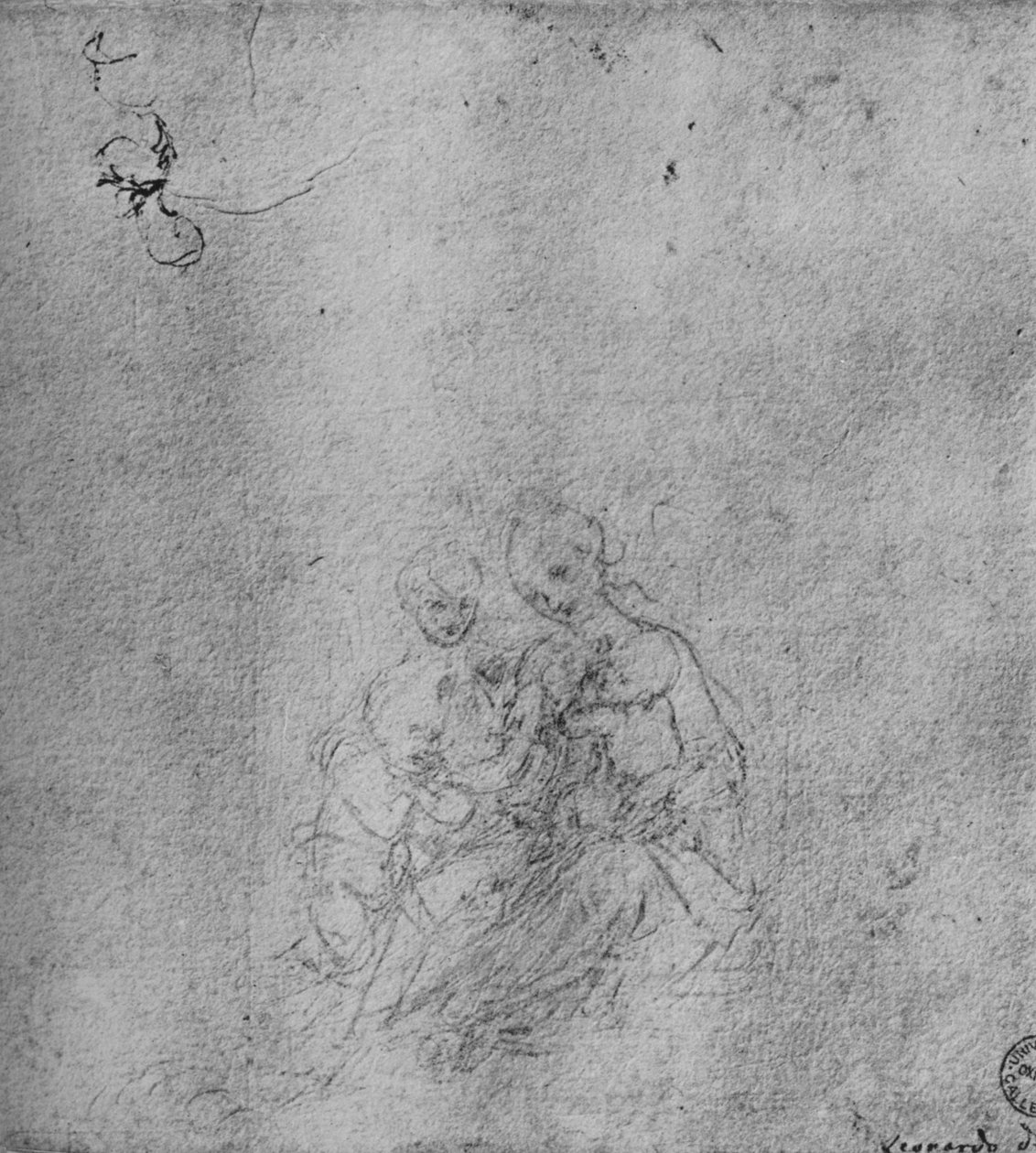 Madonna and Child with the Infant St. John and an Angel, c1475 1945 av Leonardo da Vinci