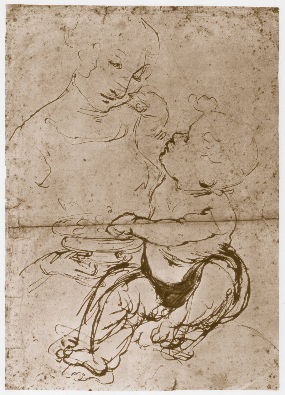 Madonna med fruktfatet, 1480-82 av Leonardo da Vinci