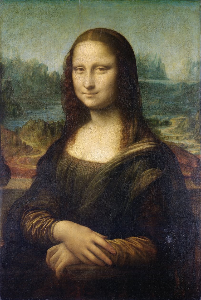 Mona Lisa, ca. 1503-6 (olje på panel) av Leonardo da Vinci