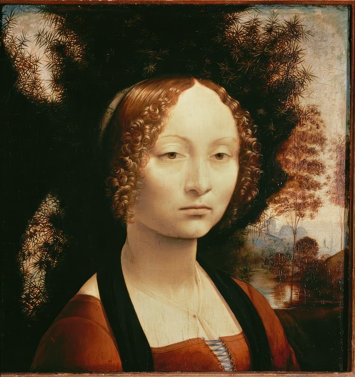 Portrett av Ginevra Benci av Leonardo da Vinci