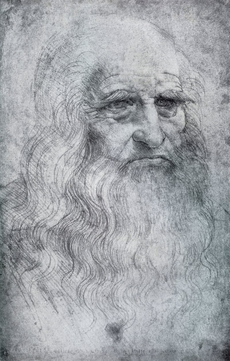 Selvportrett av Leonardo da Vinci, c1512-1515 1954 av Leonardo da Vinci