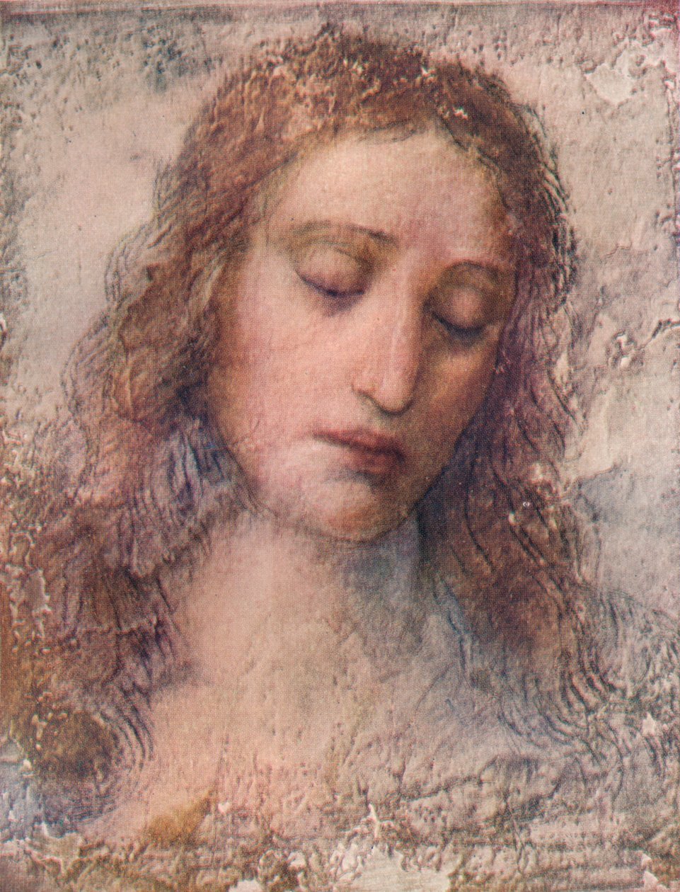 Studie for Kristi hode for The Last Supper, c1495, 1911 av Leonardo da Vinci