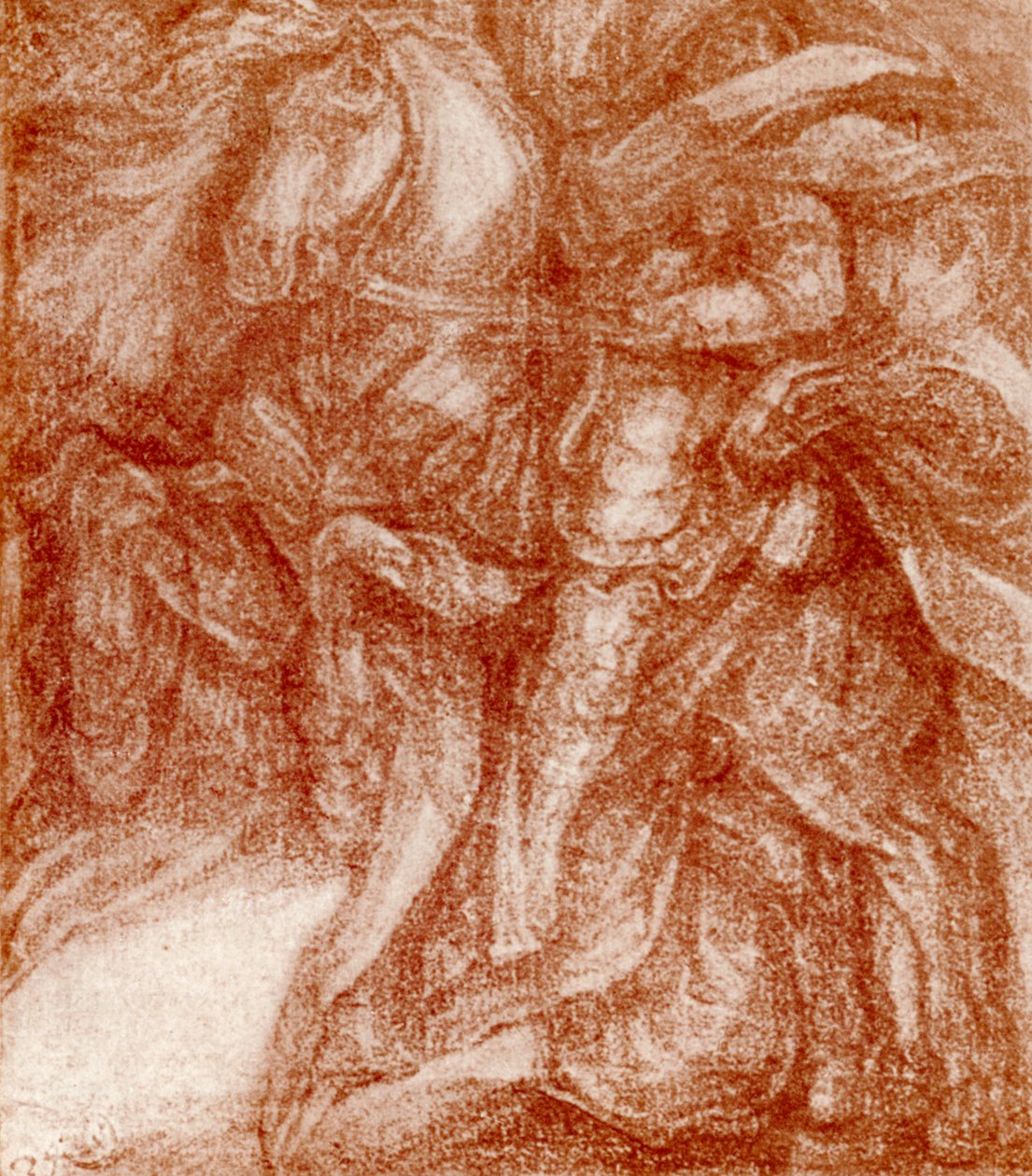 Studie av en ridder, av Leonardo De Vinci, 1913 av Leonardo da Vinci