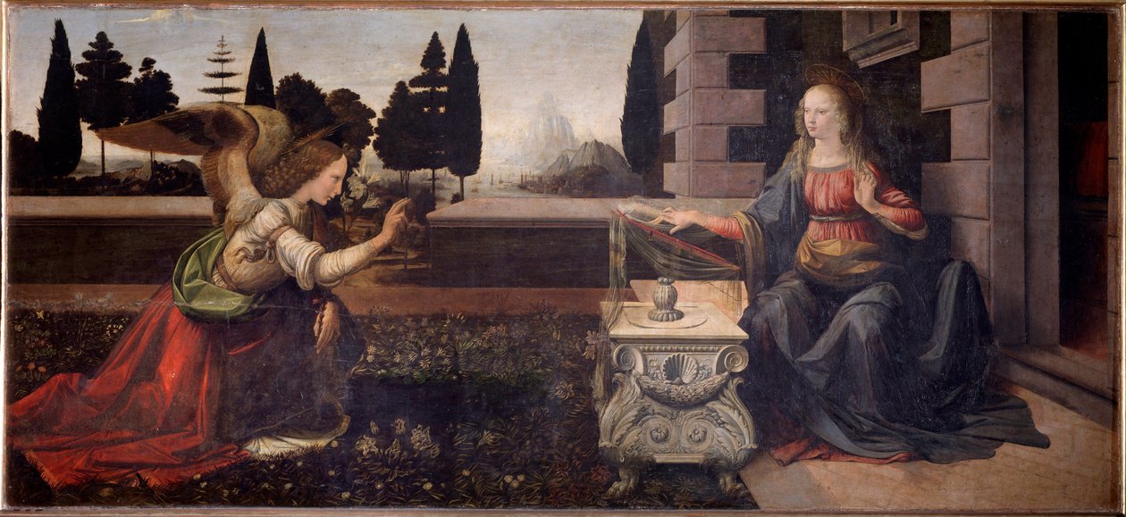 Bebudelsen - 1472-1475 av Leonardo da Vinci
