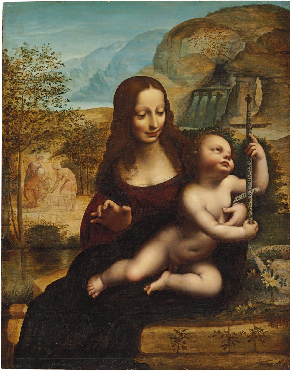 The Madonna of the Yarnwinder av Leonardo da Vinci