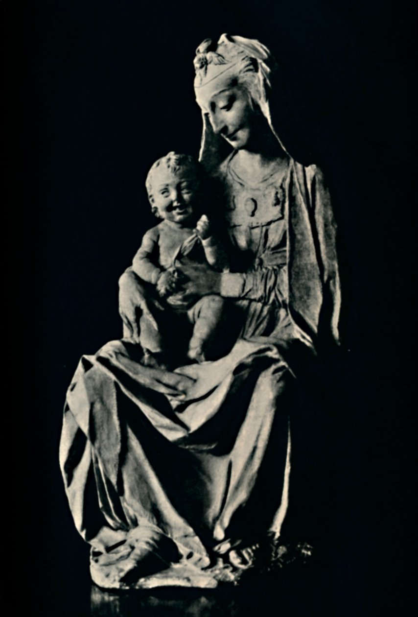 Madonnaen med det leende barnet, 1928 av Leonardo da Vinci