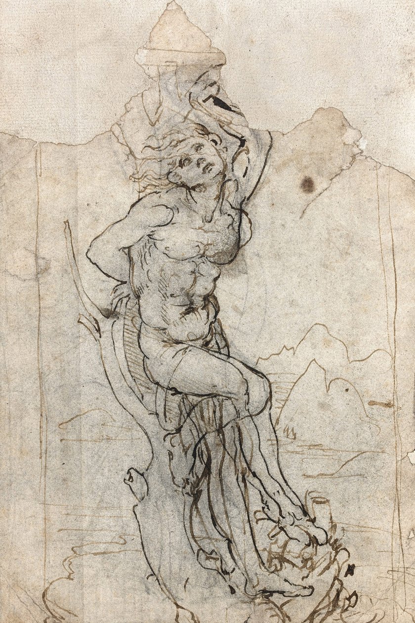 Martyrdommen til Saint Sebastian, mellom 1482 og 1485. av Leonardo da Vinci