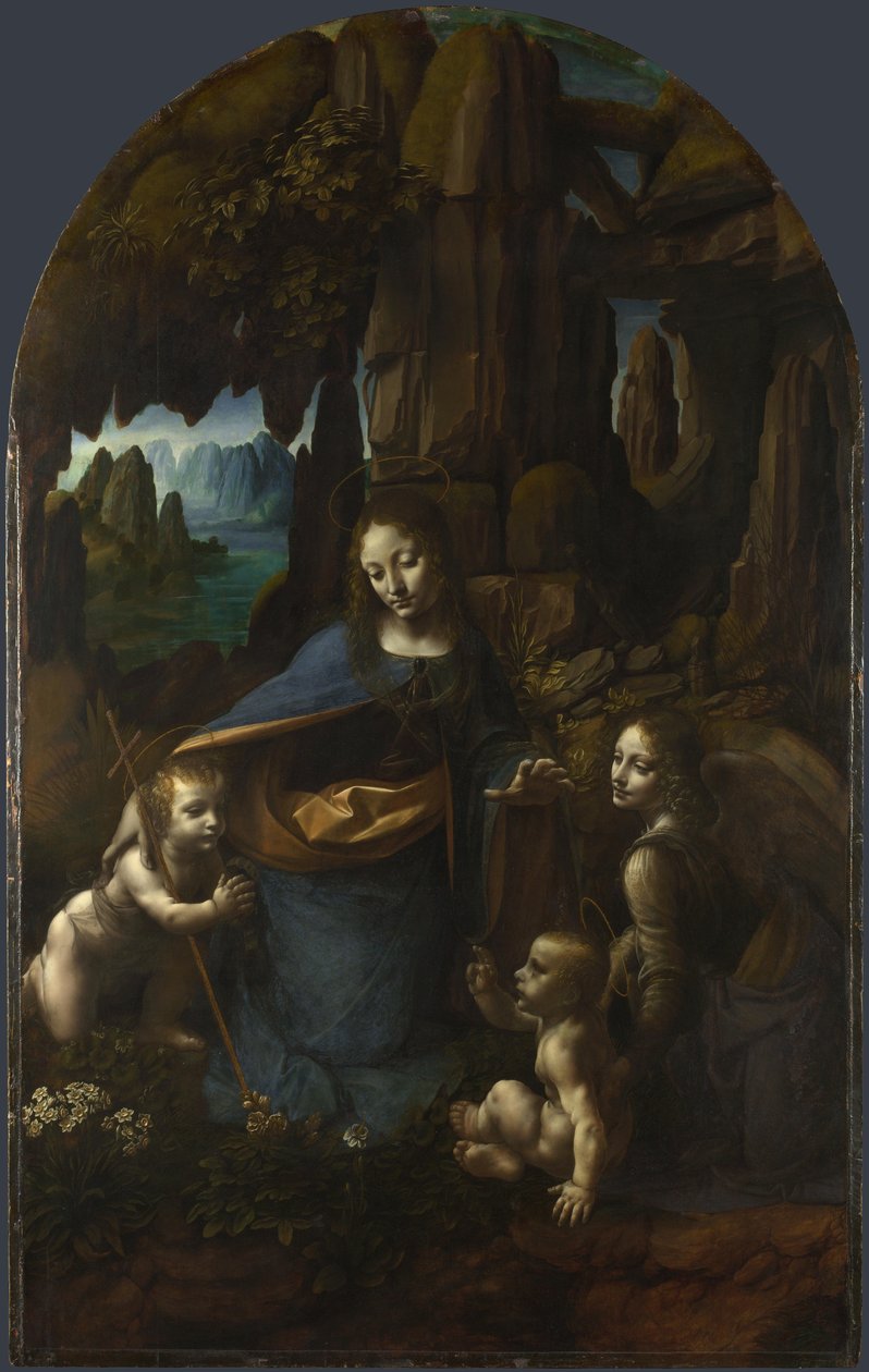 The Virgin of the Rocks, mellom 1492 og 1508 av Leonardo da Vinci