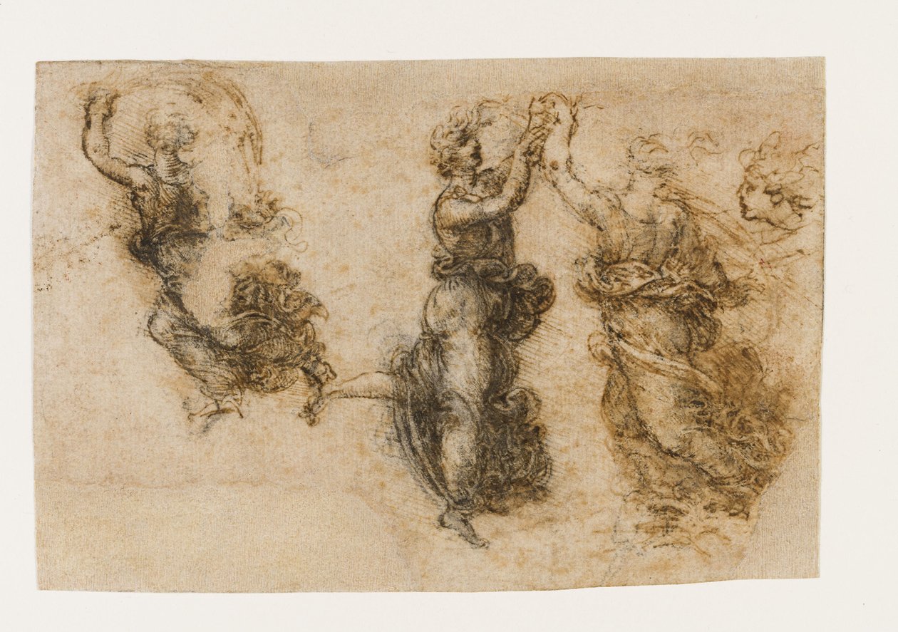 Tre dansende kvinneskikkelser, 1517-1518. av Leonardo da Vinci
