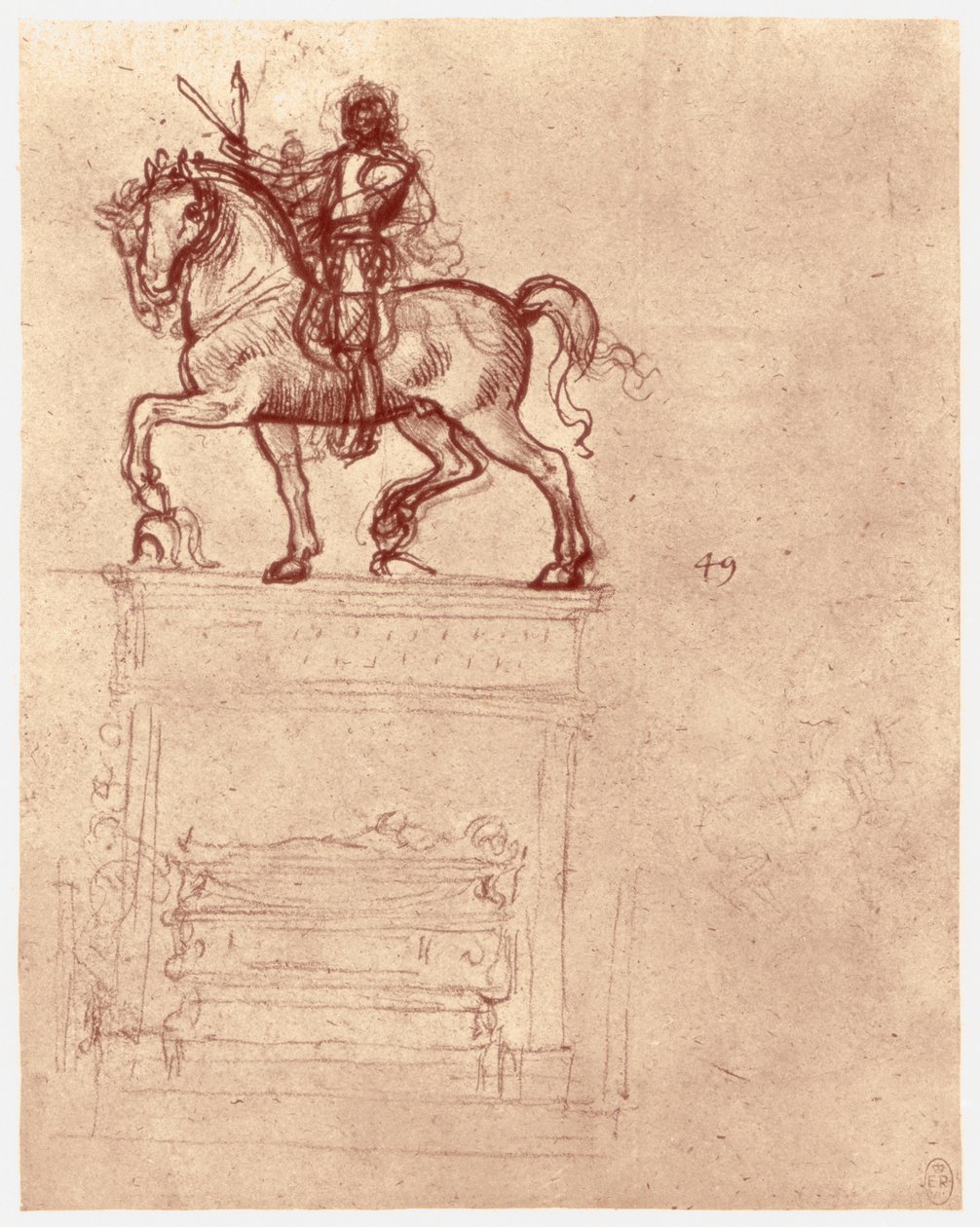 Trivulzio-monumentet, c1511 av Leonardo da Vinci