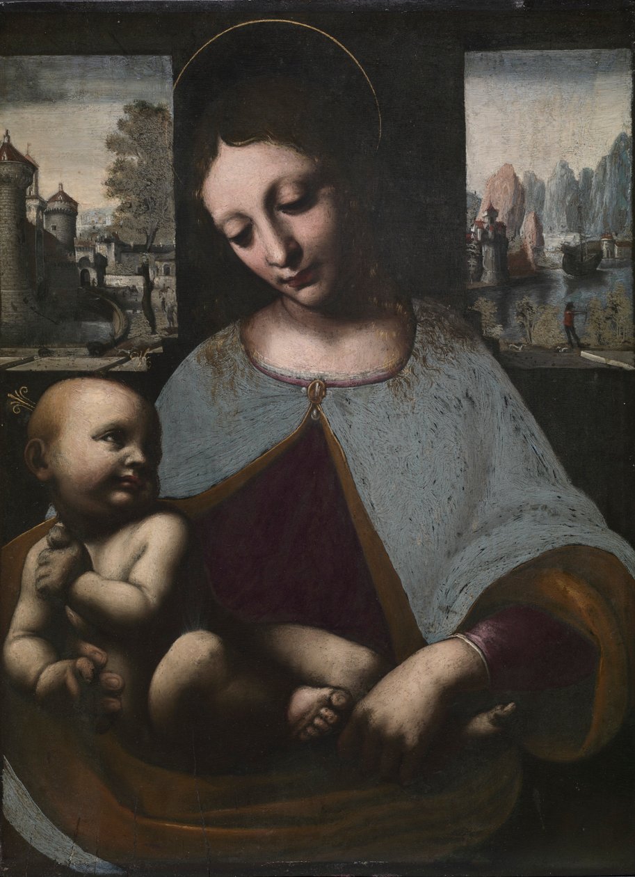 Jomfru og barn, ca. 1500. av Leonardo da Vinci