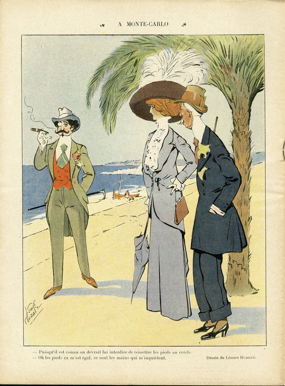 Illustrasjon av Leonce Burret (1865-1915) i Le Lire av Leonce Burret