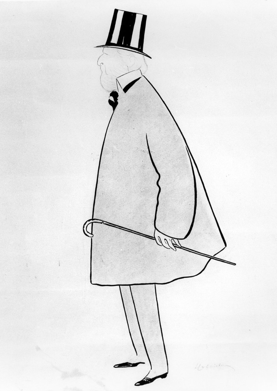 Karikatur av Jacques Doucet, ca. 1910-29 (blekk på papir) av Leonetto Cappiello