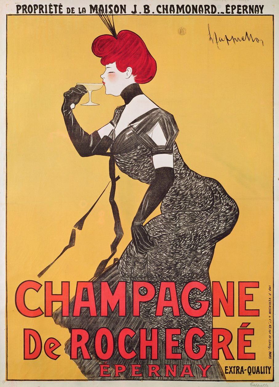 Plakatreklame for Champagne de Rochegre av Leonetto Cappiello