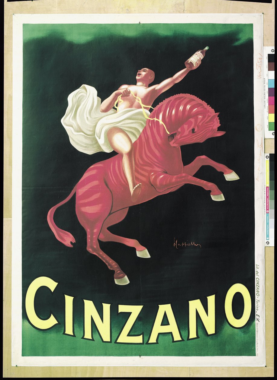 Plakatreklame Cinzano, 1925 av Leonetto Cappiello
