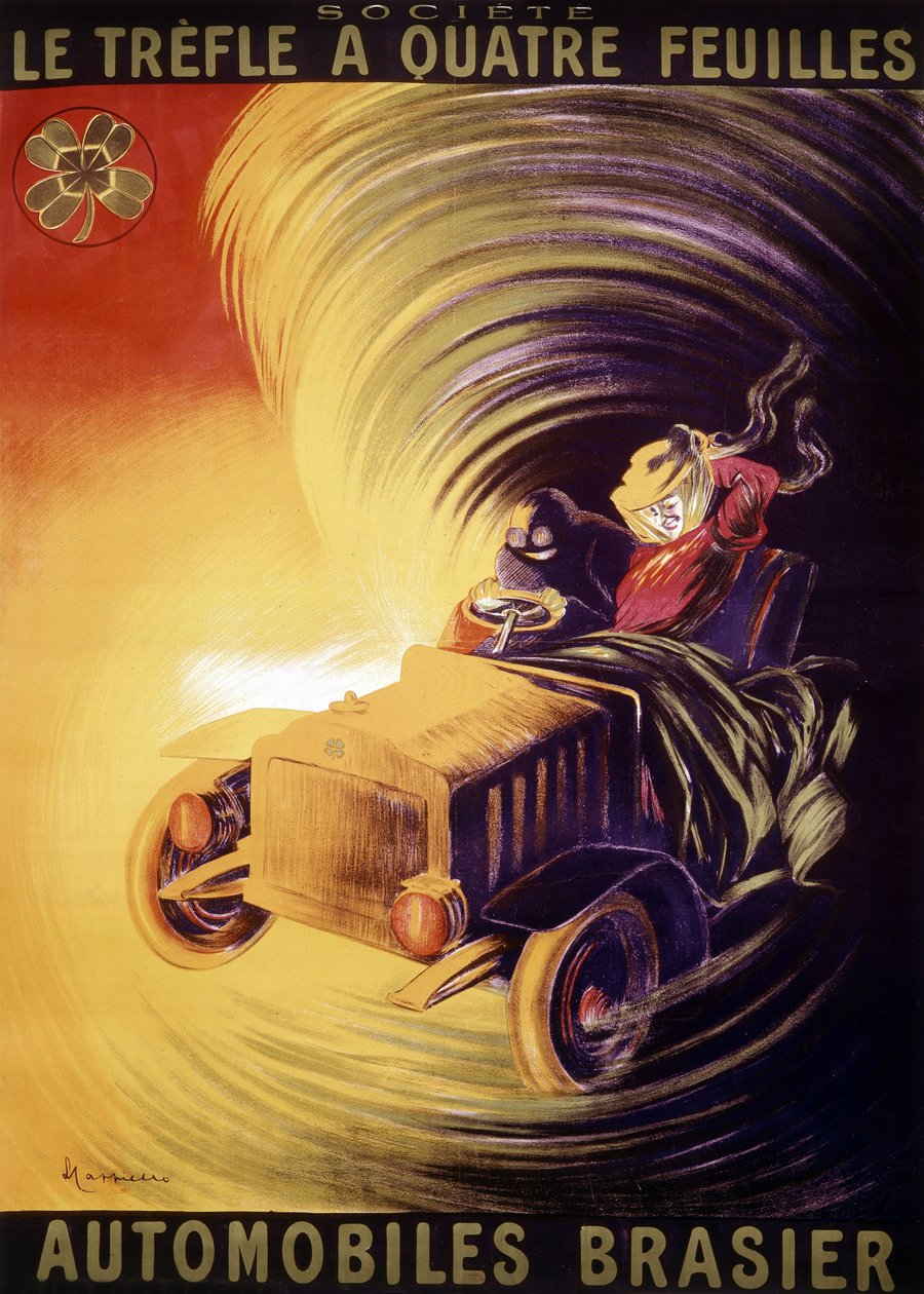 Annonse av Leonetto Cappiello for Brasier-bilene i Frankrike rundt 1900 av Leonetto Cappiello