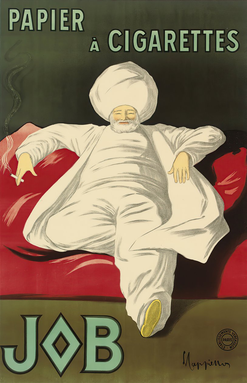 Reklameplakat for silkepapirjobben, ca. 1930. av Leonetto Cappiello