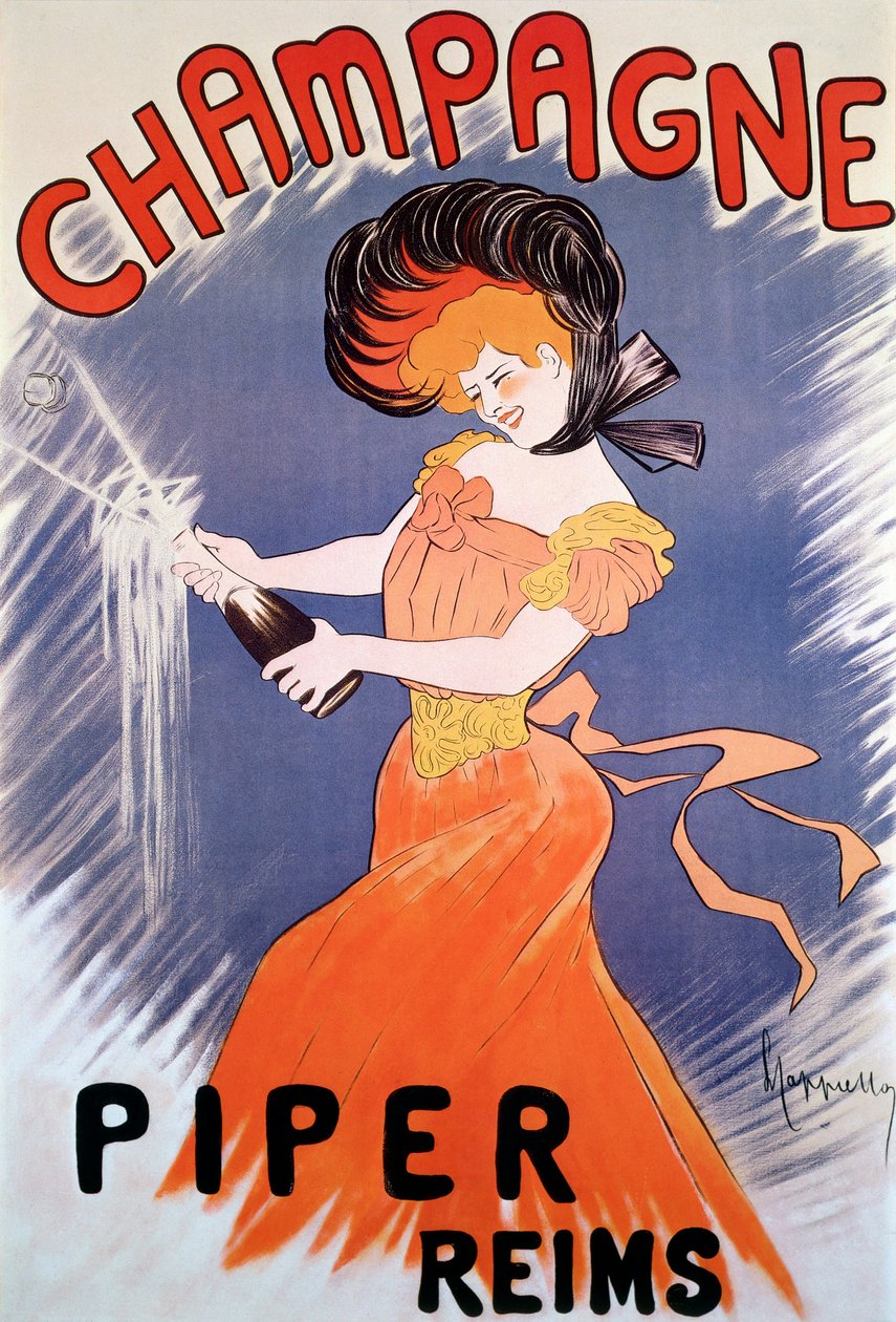 Reklameplakat for Piper Champagne, 1900-tallet av Leonetto Cappiello