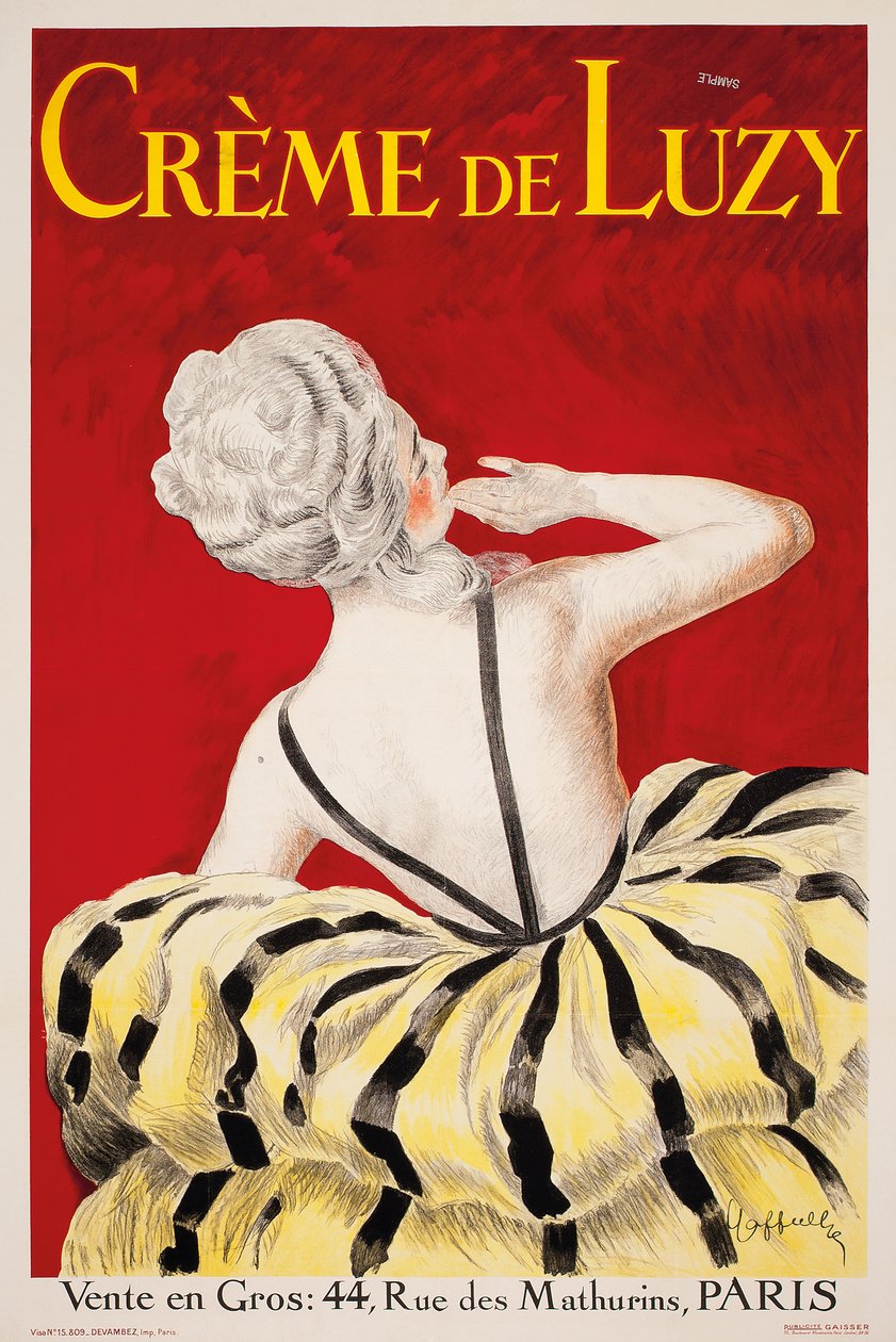 "Creme de Luzy", en reklameplakat for det parisiske kosmetikkfirmaet Luzy, 1919 av Leonetto Cappiello
