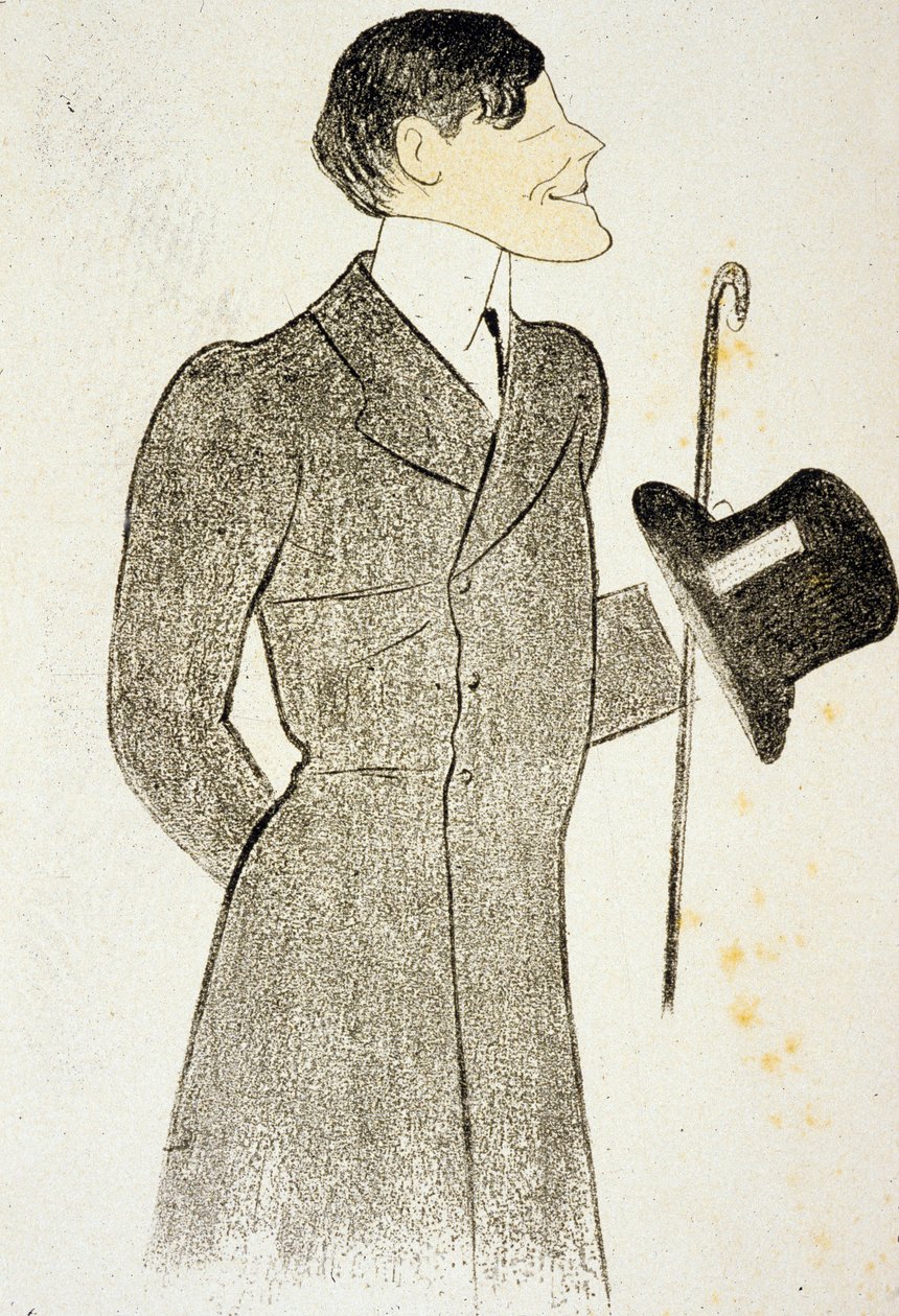 Francis de Croisset (1877 1937) dramatisk forfatter medforfatter med RobertDeflers av "Vignes du seigneur" venn av MarcelProustTegning av Cappielo 1905 av Leonetto Cappiello