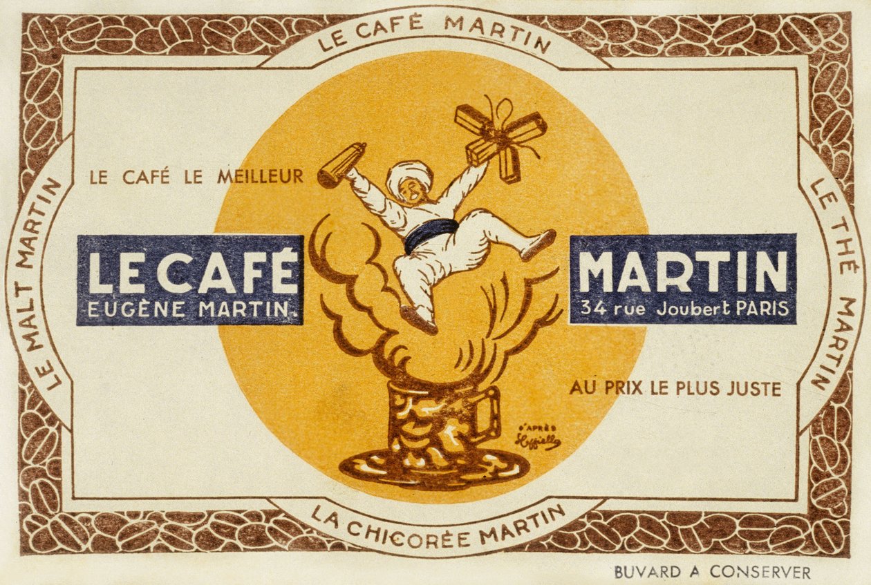 Fransk reklame for kaffen Martin, etter Leonetto Cappiello 1921 av Leonetto Cappiello