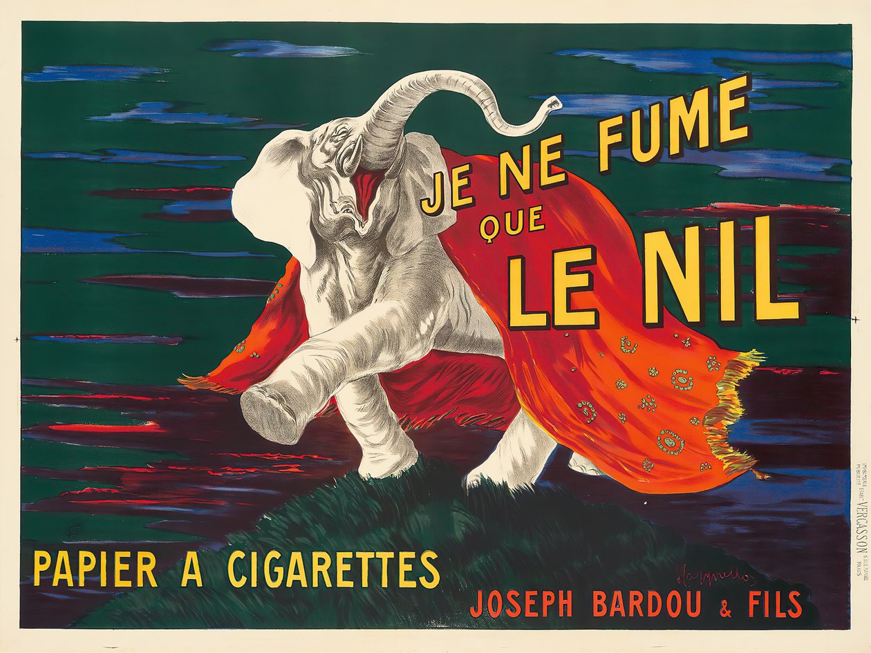 Jeg røyker bare Nilen, 1912. av Leonetto Cappiello