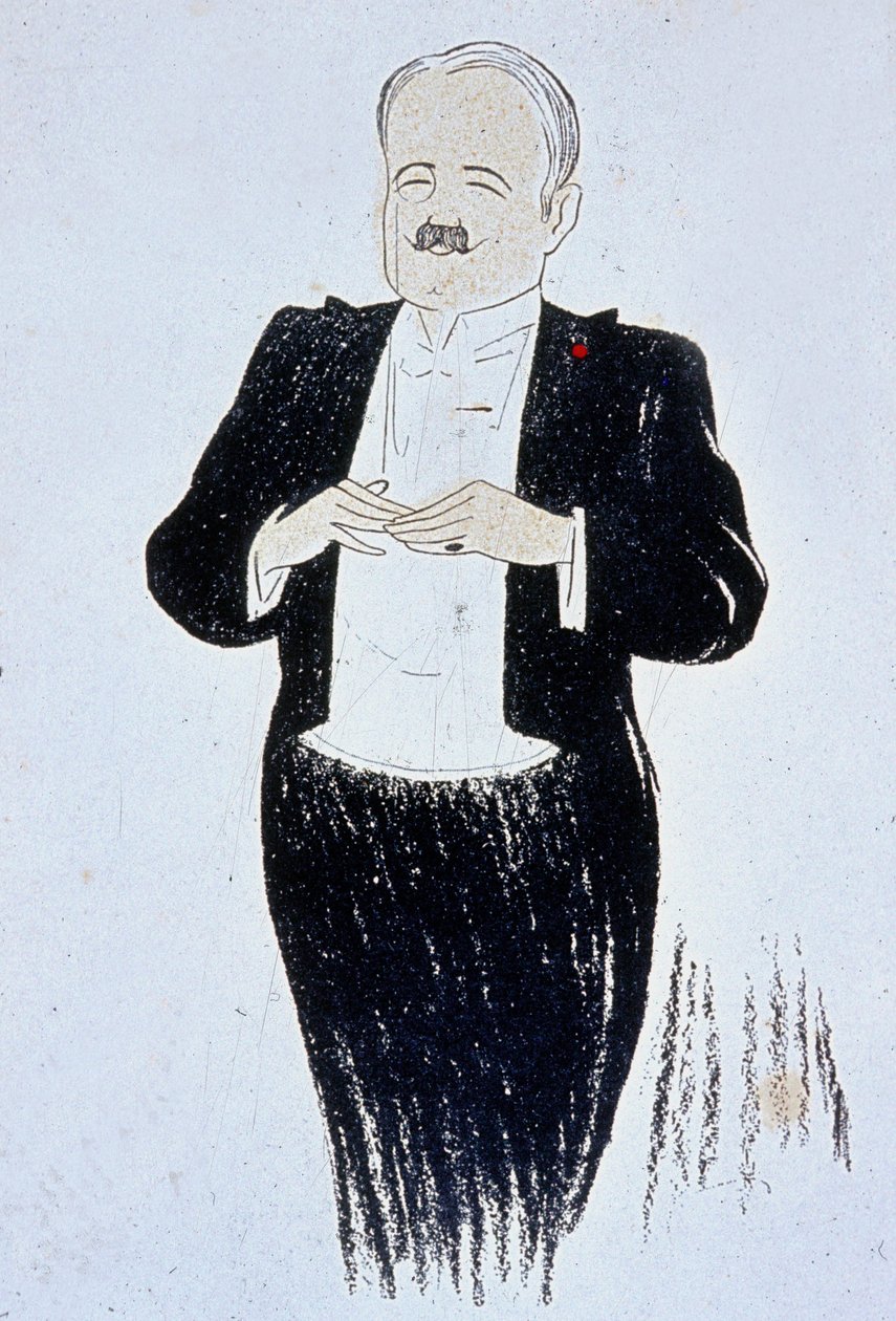 Marcel Prevost (1862-1941) fransk forfattertegning av Cappiello 1905 av Leonetto Cappiello