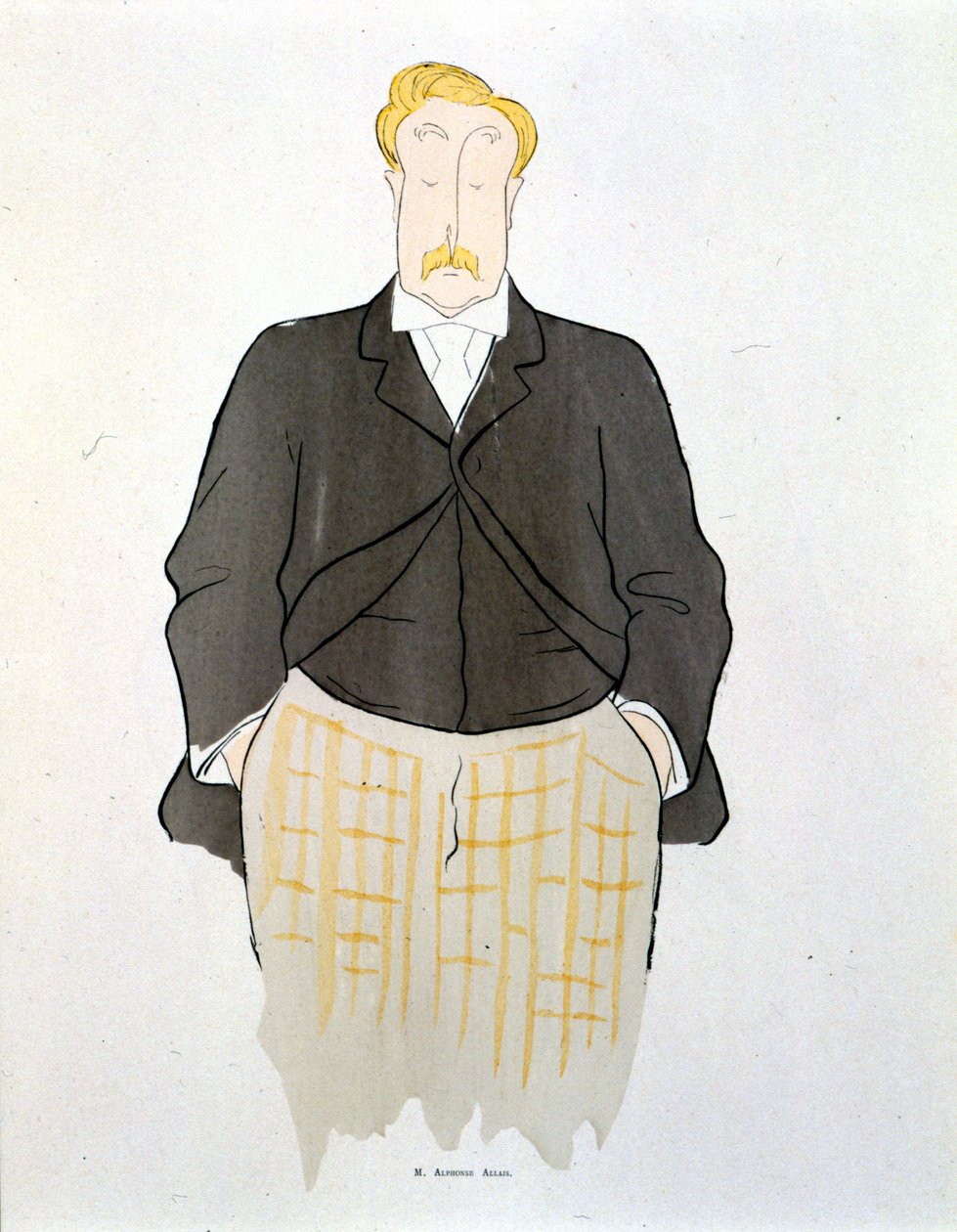 Portrett av Alphonse Allais av Leonetto Cappiello (1875-1942) rundt 1900. av Leonetto Cappiello