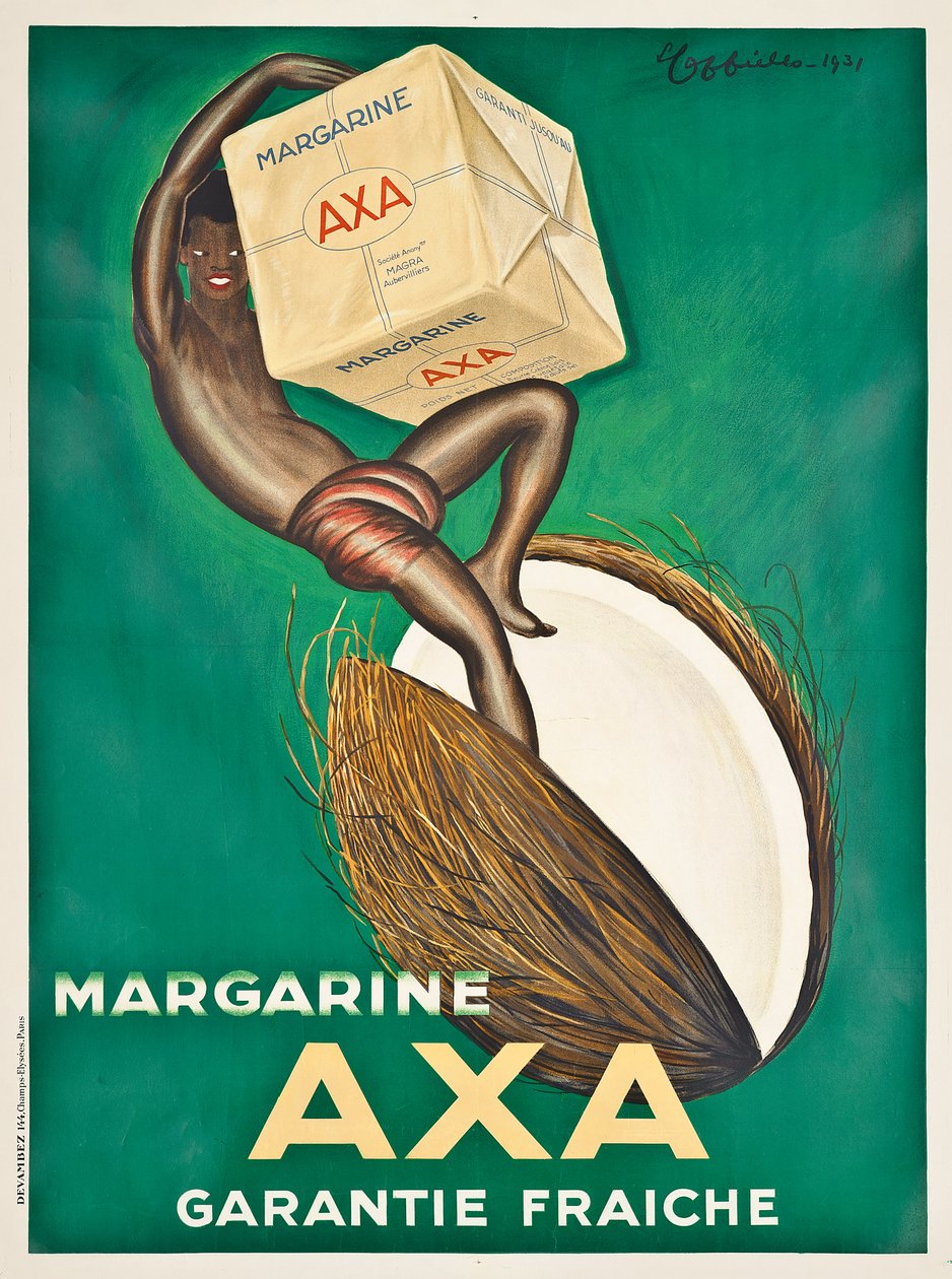 Plakat som reklamerer for Axa margarine, 1931 av Leonetto Cappiello