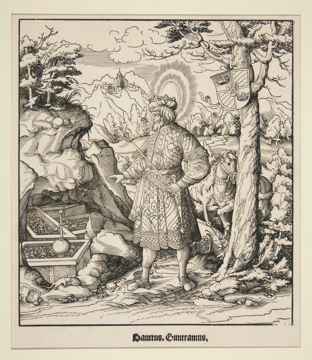 Den hellige Guntramus av Leonhard Beck