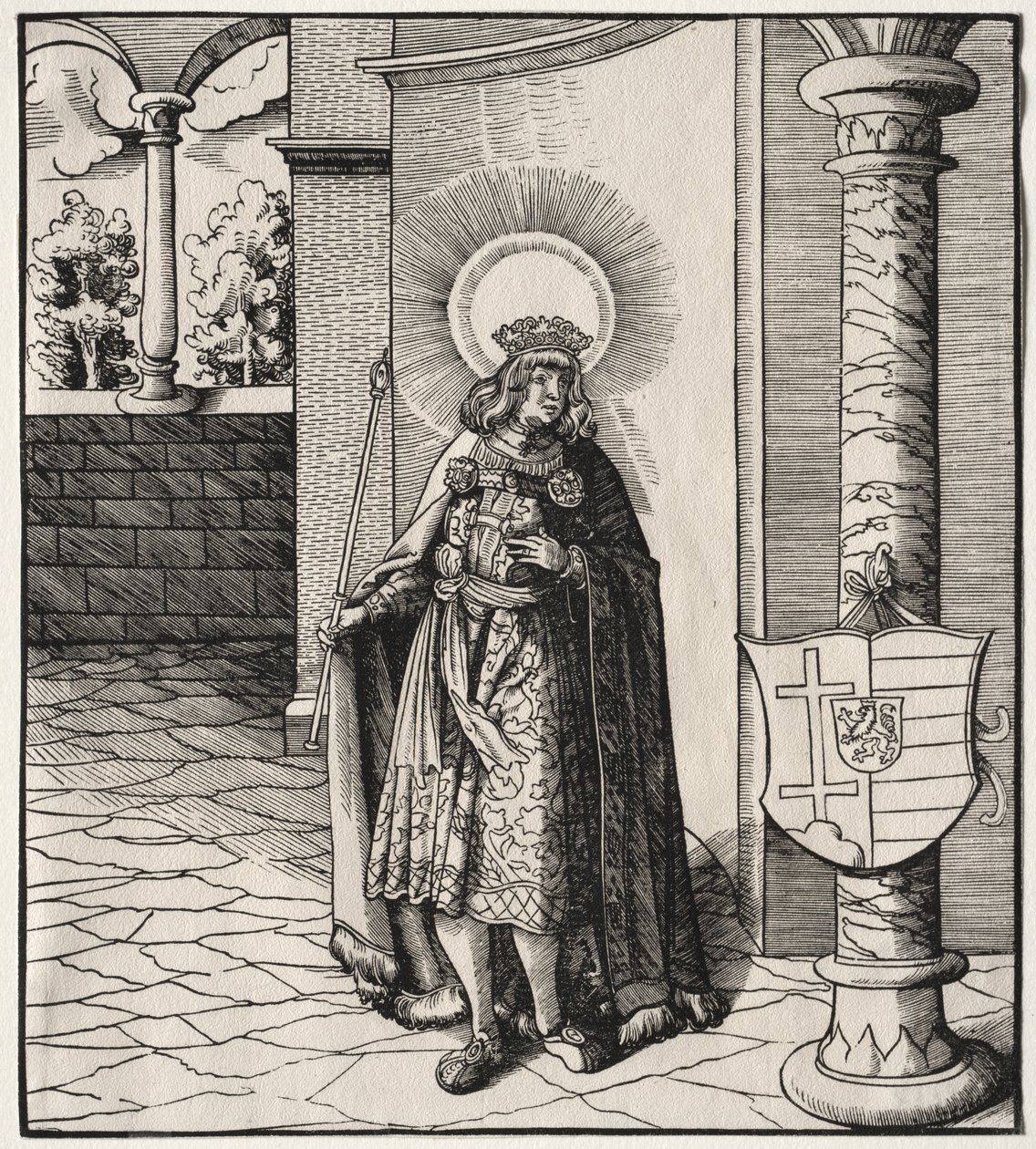 Hellige knyttet til huset til Hapsburg: En generell beretning om forfedre til keiser Maximilian I av Leonhard Beck