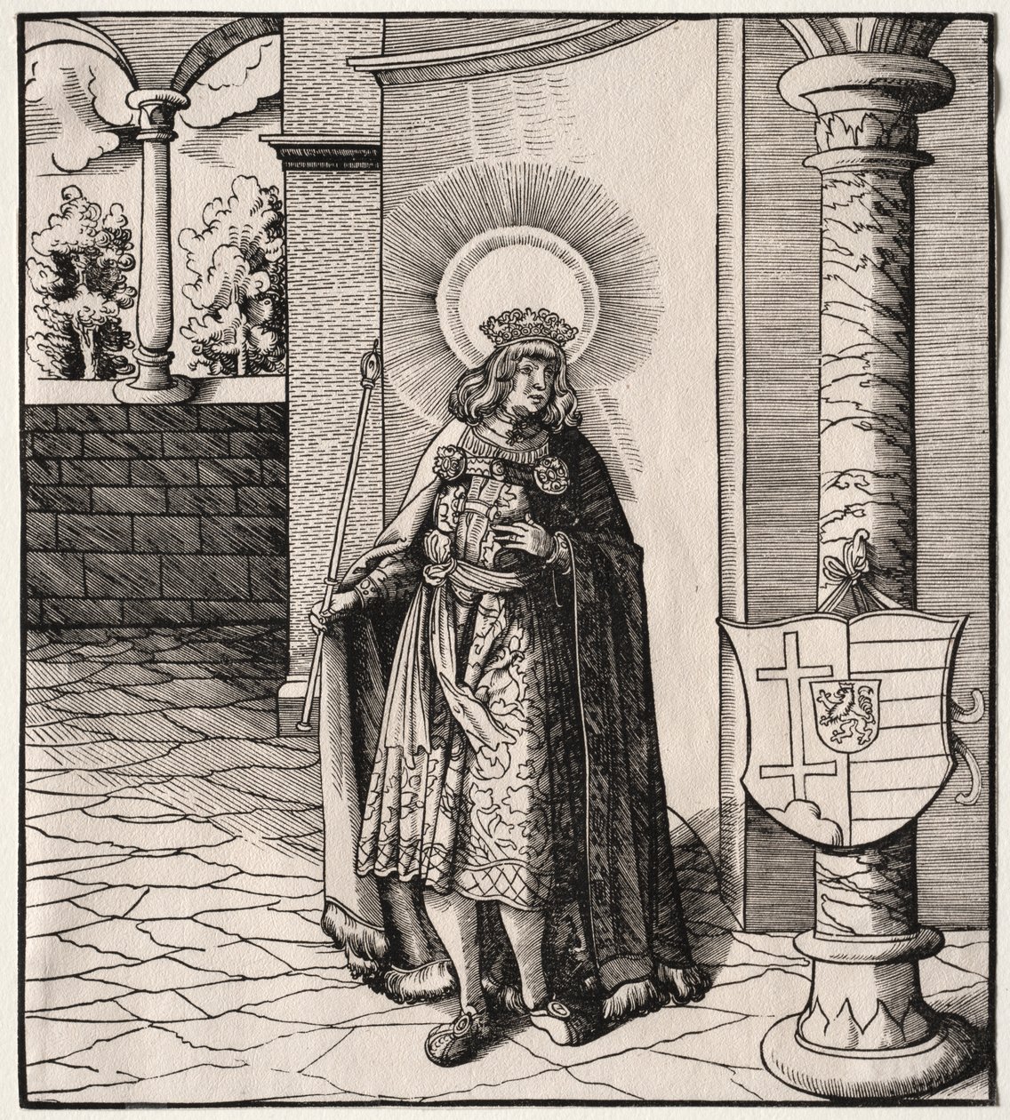 Hellige knyttet til huset til Hapsburg: En generell beretning om forfedre til keiser Maximilian I av Leonhard Beck
