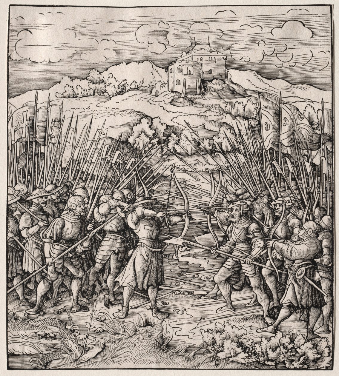 Kampen mot det blå kompani, 1512-1518. av Leonhard Beck