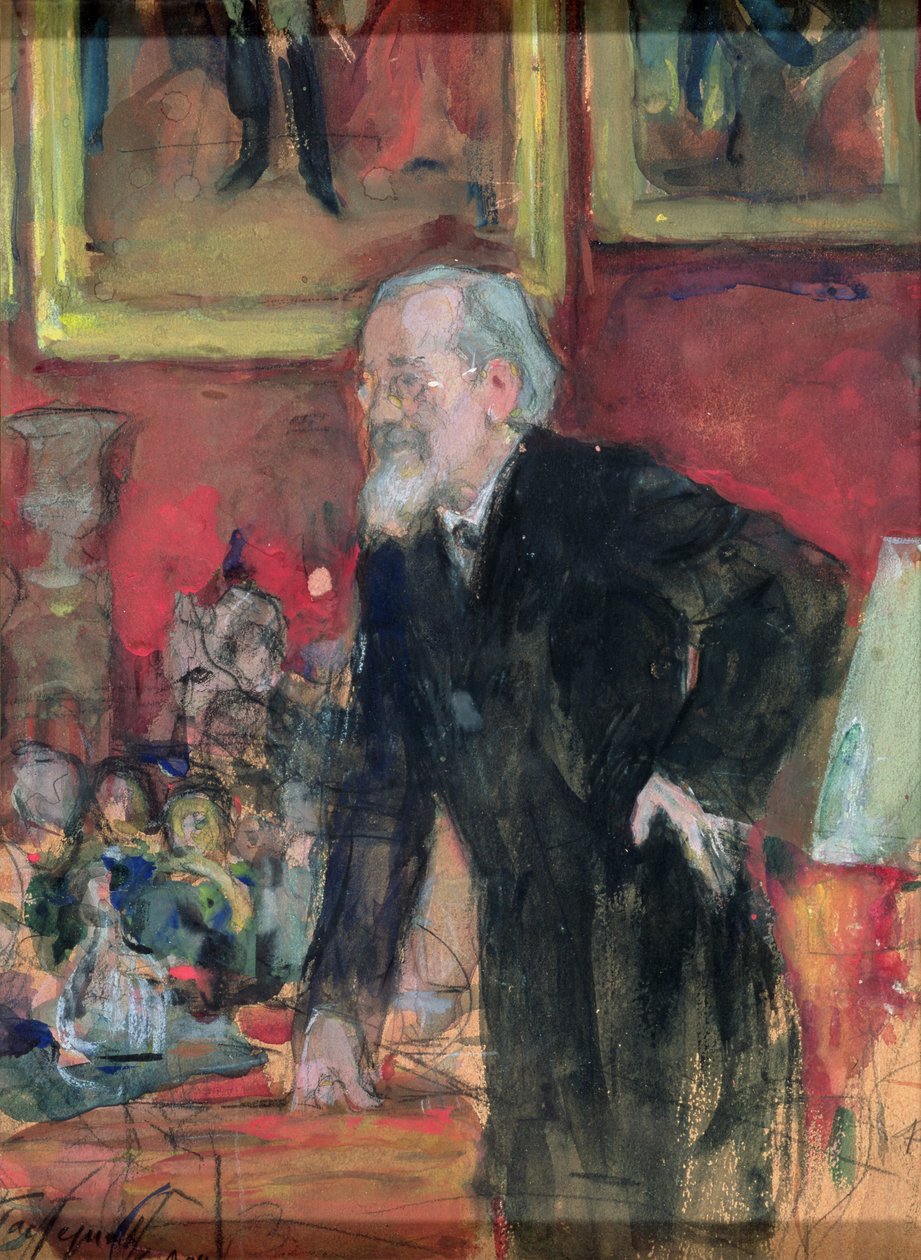 Portrett av V.O. Klyuchevsky (1841-1911) 1908 av Leonid Osipovic Pasternak