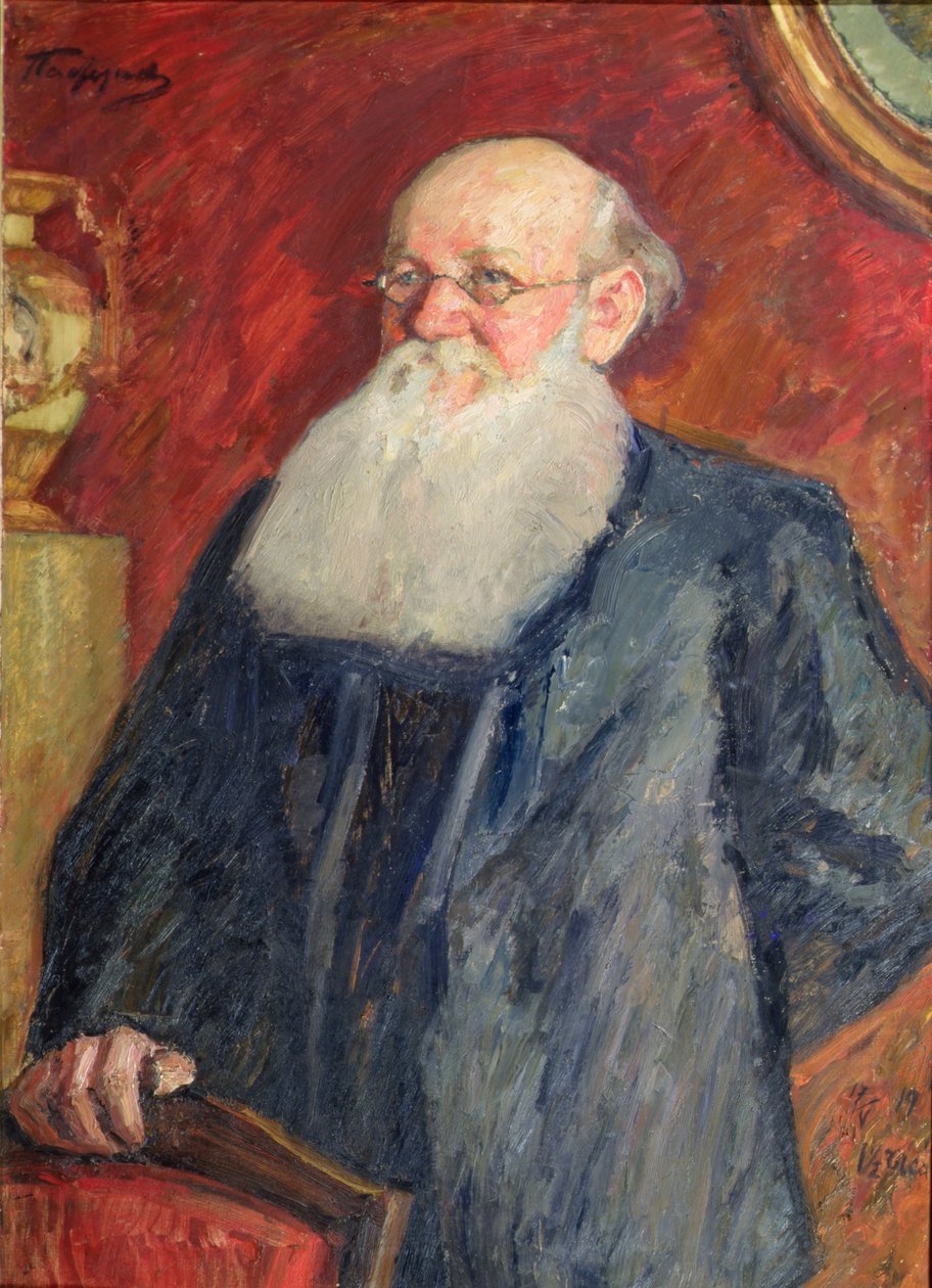Portrett av den revolusjonære grev Piotr Kropotkin, 1919 (tempera på lerret) av Leonid Osipovic Pasternak