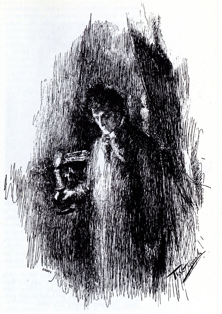 Illustrasjon til drama The Masquerade av M. Lermontov, 1891 av Leonid Osipovic Pasternak