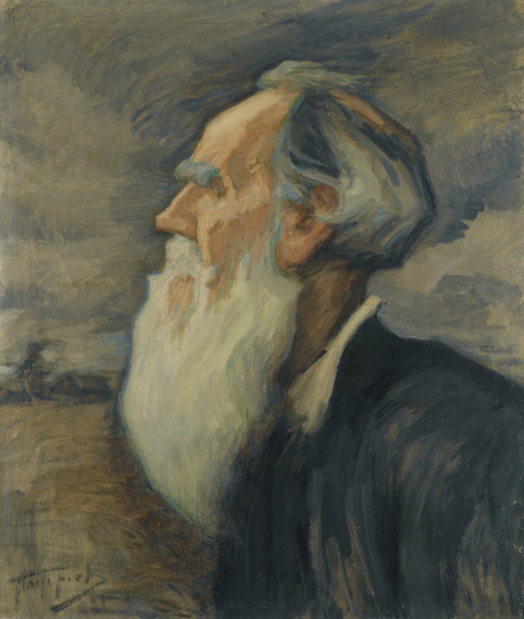 Portrett av Leo Tolstoj av Leonid Osipovic Pasternak