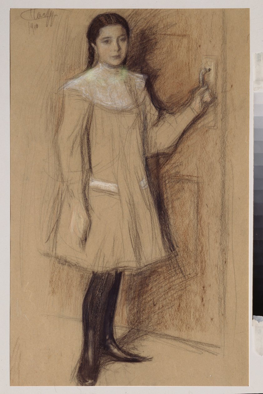 Portrett av en ung jente av Leonid Osipovic Pasternak