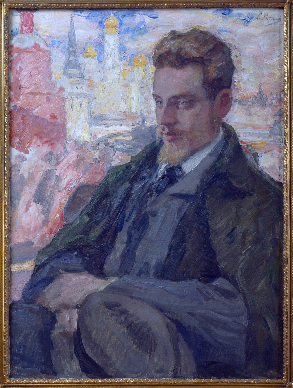 Portrett av poeten Rainer Maria Rilke (1875-1926), av Pasternak, Leonid Osipovich (1862-1945). Olje på lerret av Leonid Osipovic Pasternak
