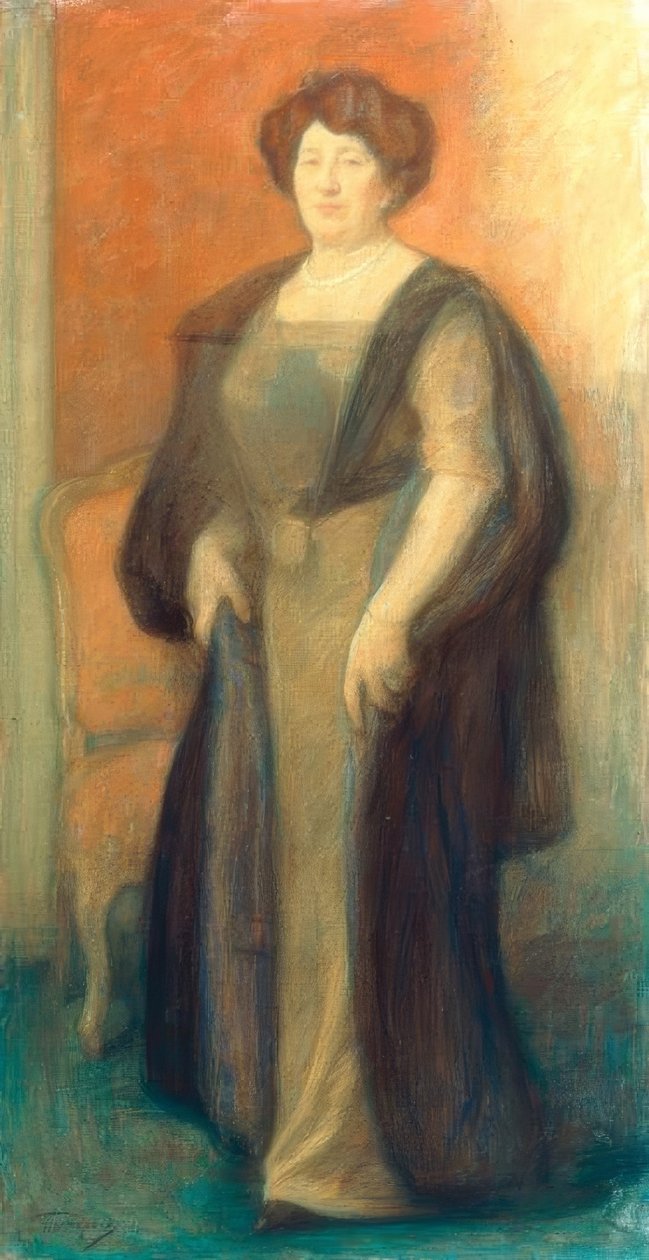 Portrett av Anna Borisovna Wisotskaya av Leonid Osipovic Pasternak