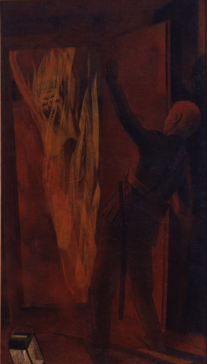 Selvtenning av et medlem av terrororganisasjonen People's Will, 1928 av Leonid Terentievich Chupyatov