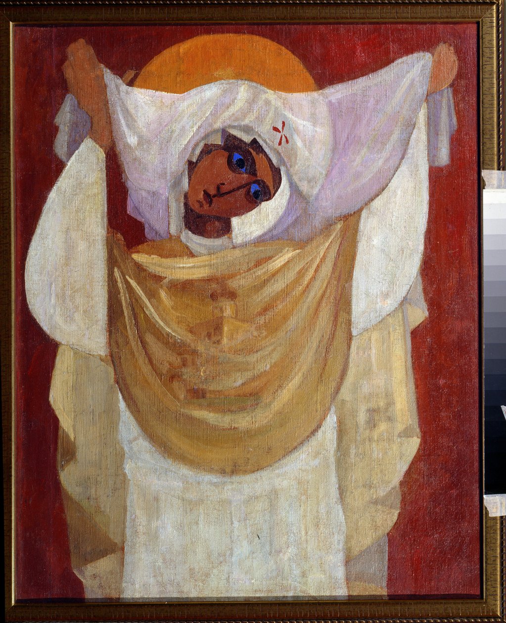 ""The Virgin of Help"" Maleri av Leonid Terentievich Chupyatov (1890-1941) 1920-1930 Privat samling av Leonid Terentlevich Chupyatov