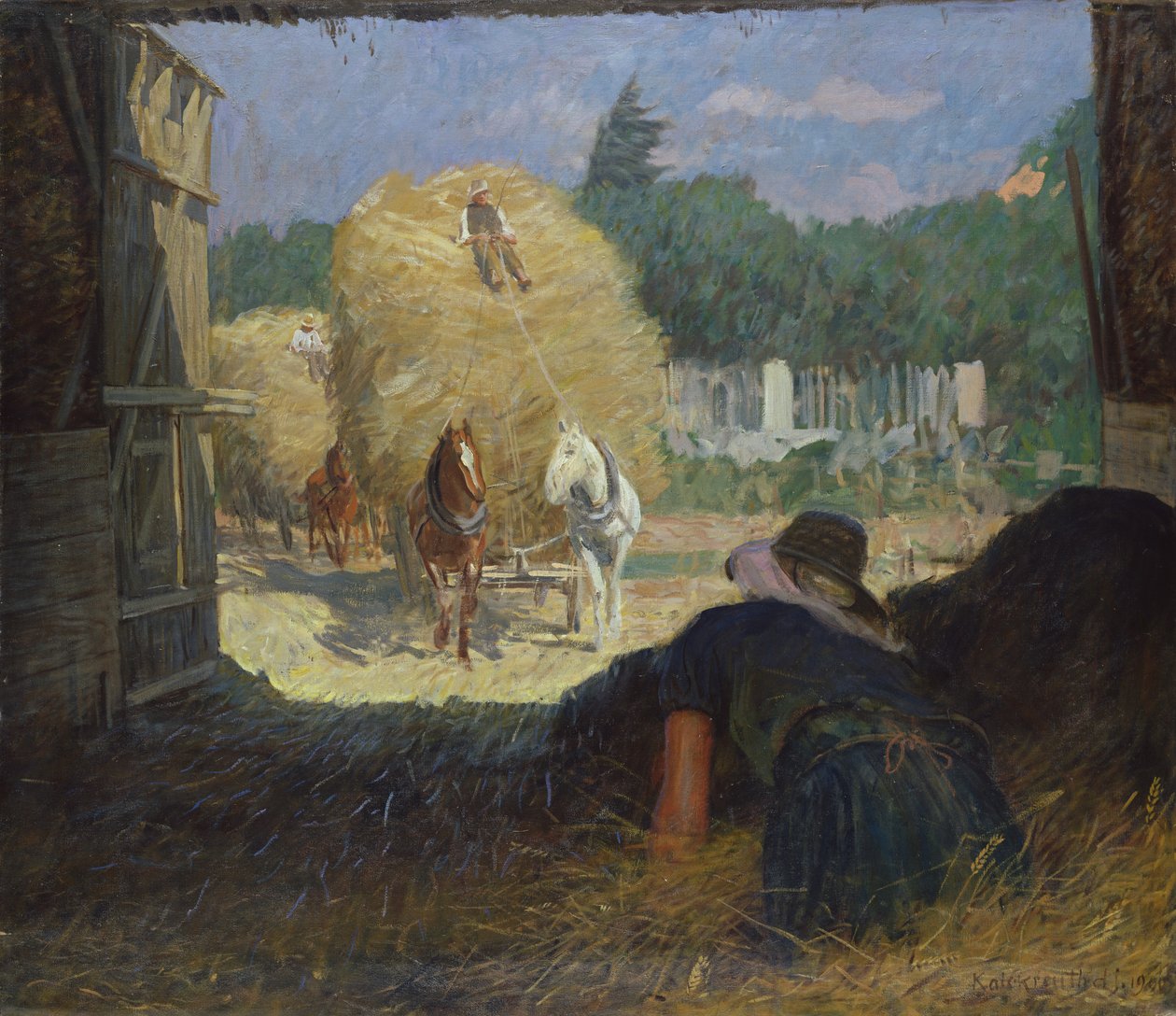 Høstetid, 1900 av Leopold Karl Walter von Kalckreuth