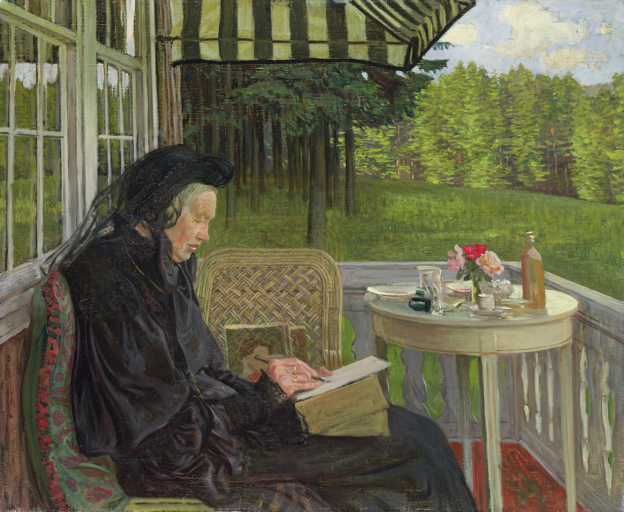 Marie Zacharias, solrik kveld, 1904 av Leopold Karl Walter von Kalckreuth