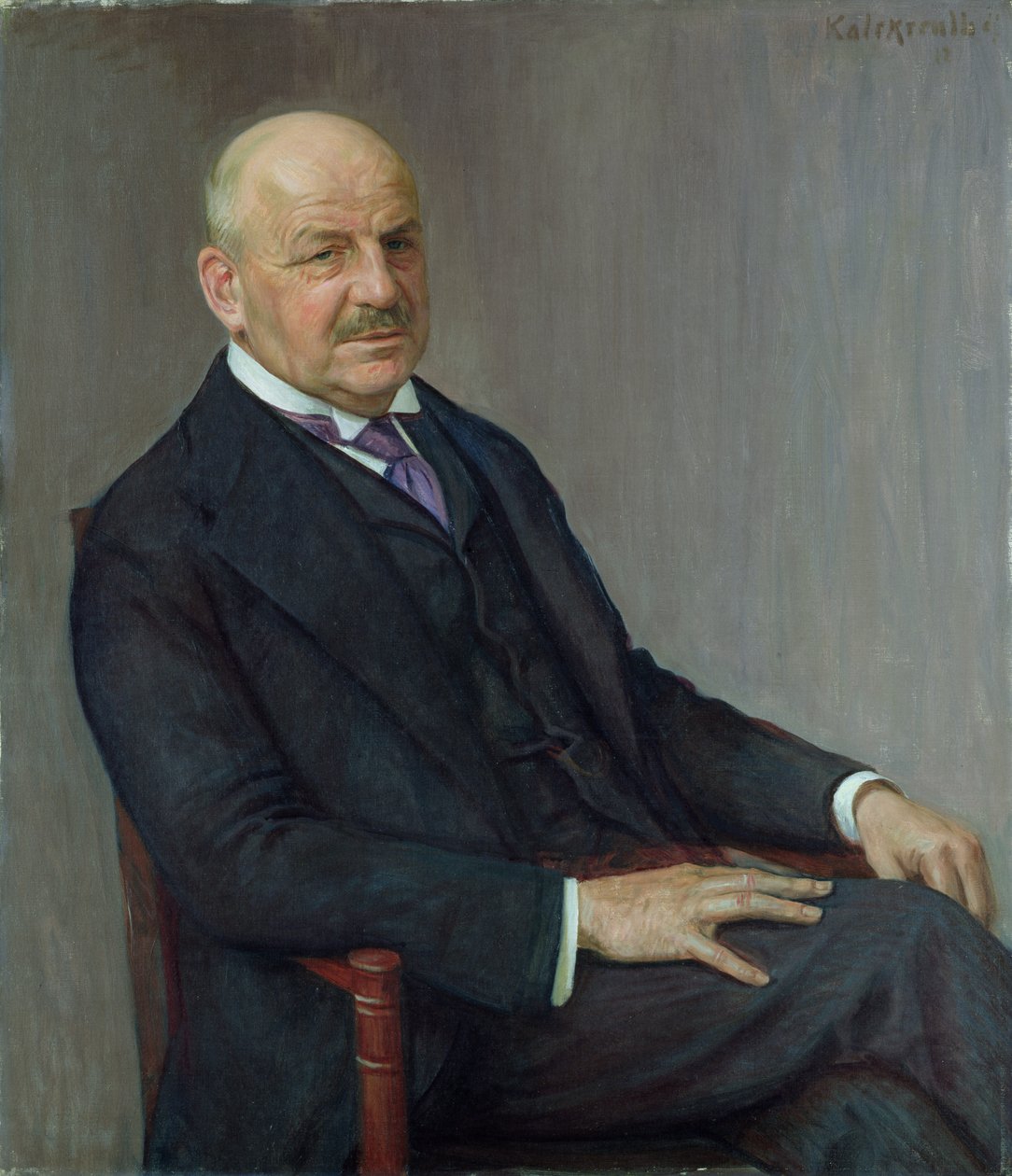 Portrett av Alfred Lichtwark (1852-1914) 1912 av Leopold Karl Walter von Kalckreuth